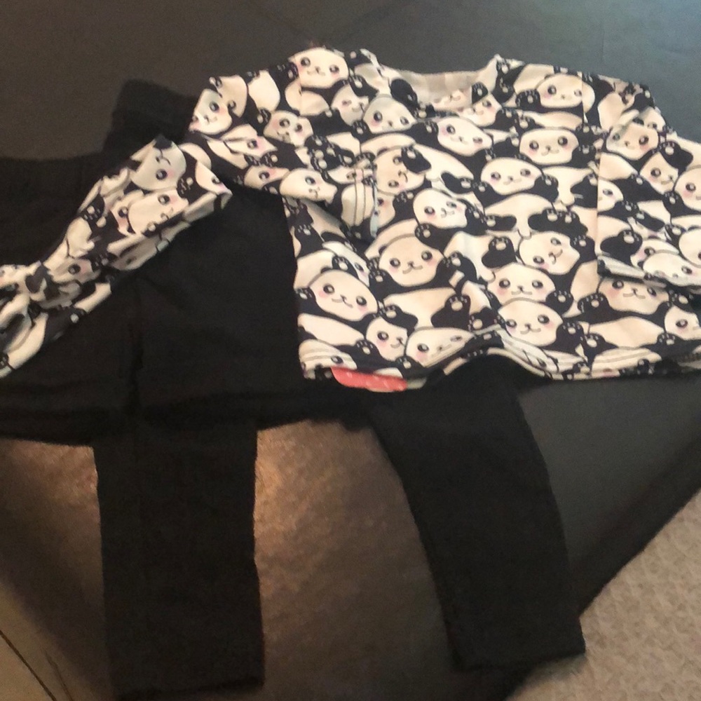 4 piece toddler panda set